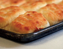 pan of biscuits